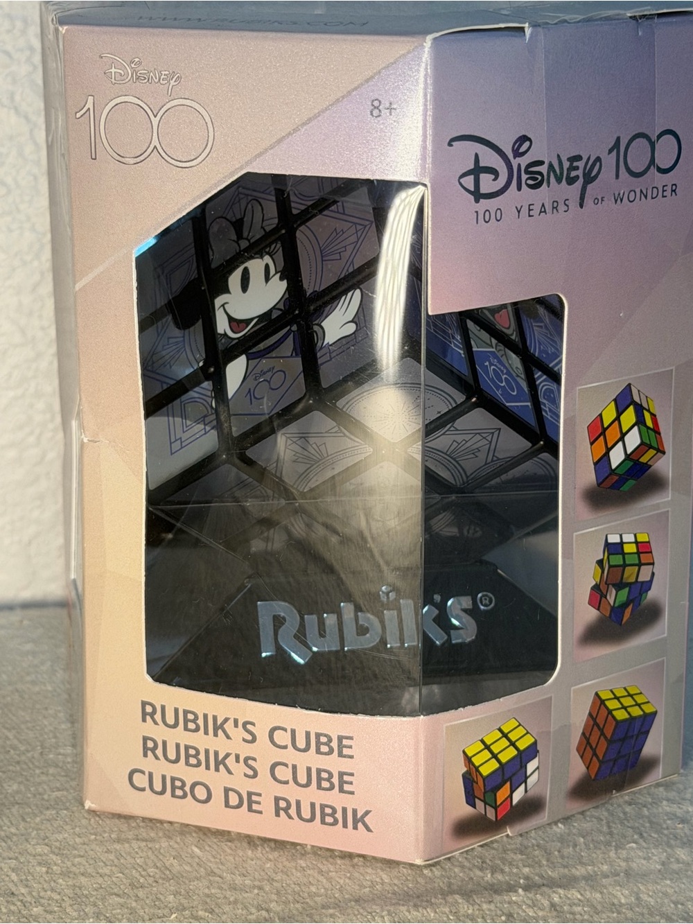 Disney Rubik's Cube with Black and Blue Mickey Panels